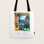 1962 Picasso COTE D'AZUR French Riviera Travel Poster Tote Bag Gallery Image 1