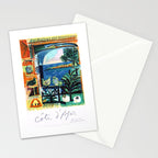 1962 Picasso COTE D'AZUR French Riviera Travel Poster Stationery Card Gallery Image 2