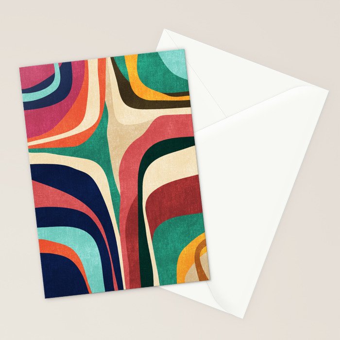 Impossible contour map Stationery Card Gallery Image 2