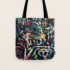 Graffiti Abstract Art Spray Paint Tote Bag Gallery Image 1