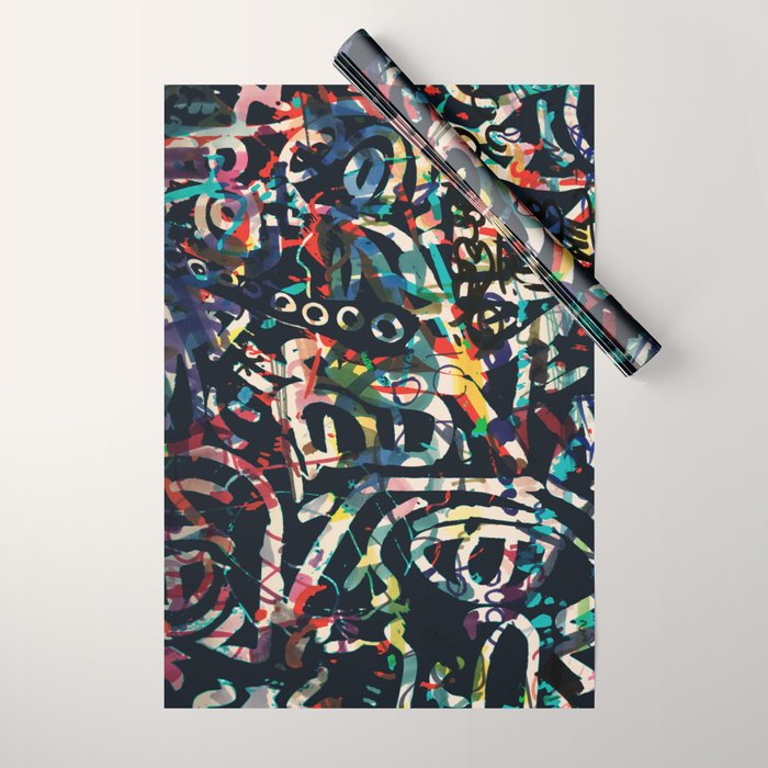 Graffiti Abstract Art Spray Paint Wrapping Paper Gallery Image 1