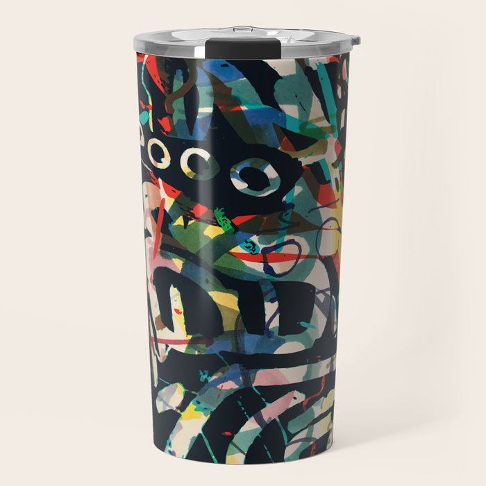 Graffiti Abstract Art Spray Paint Travel Mug Gallery Image 1