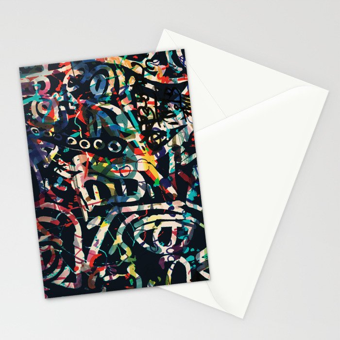 Graffiti Abstract Art Spray Paint Stationery Card Gallery Image 2