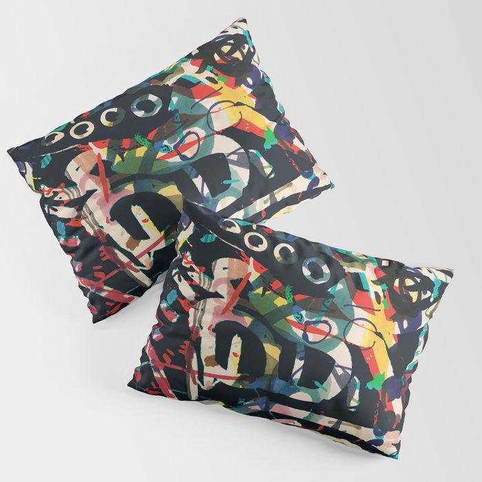Graffiti Abstract Art Spray Paint Pillow Sham Gallery Image 3