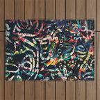 Graffiti Abstract Art Spray Paint Outdoor Rug Gallery Image 1