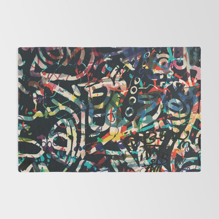 Graffiti Abstract Art Spray Paint Rug Gallery Image 2