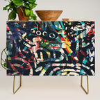 Graffiti Abstract Art Spray Paint Credenza Gallery Image 1