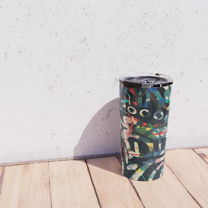Graffiti Abstract Art Spray Paint Travel Mug Gallery Image 4