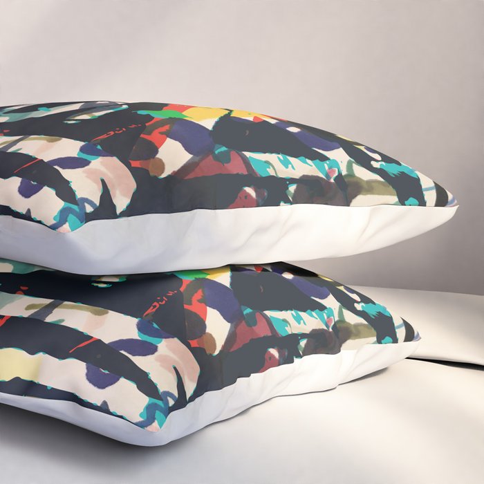 Graffiti Abstract Art Spray Paint Pillow Sham Gallery Image 3