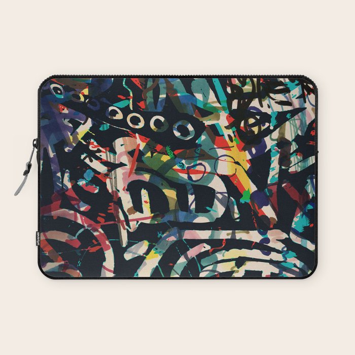 Graffiti Abstract Art Spray Paint Laptop Sleeve Gallery Image 1