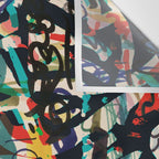 Graffiti Abstract Art Spray Paint Wall Tapestry Gallery Image 3