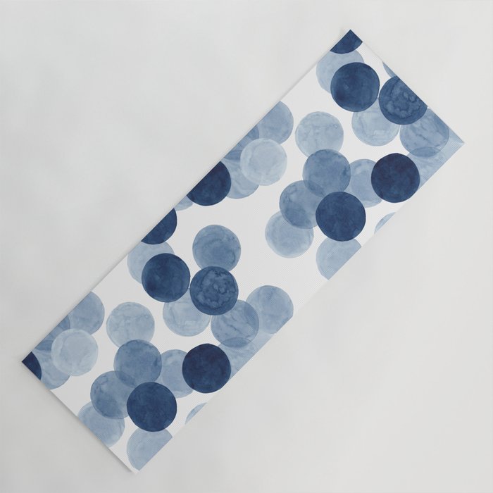 Indigo Ombre Circles Yoga Mat Gallery Image 1