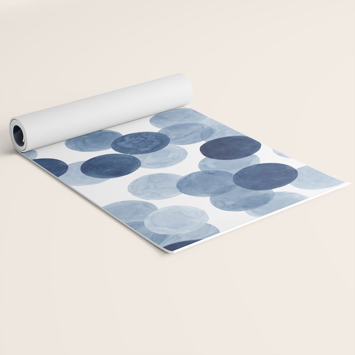 Indigo Ombre Circles Yoga Mat Gallery Image 2