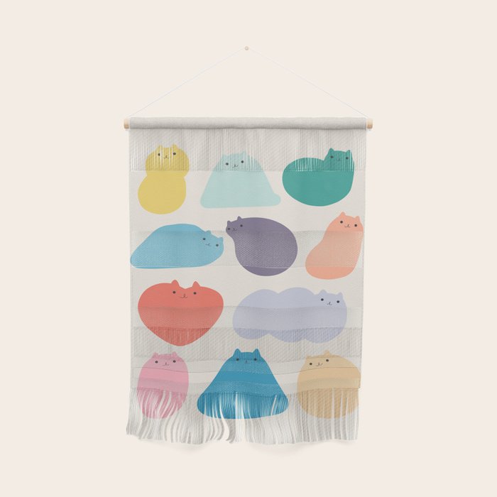 Cat Landscape 168 - Colourful Cats Wall Hanging Gallery Image 1