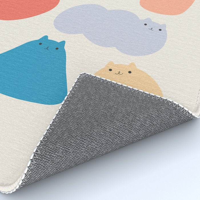 Cat Landscape 168 - Colourful Cats Rug Gallery Image 4