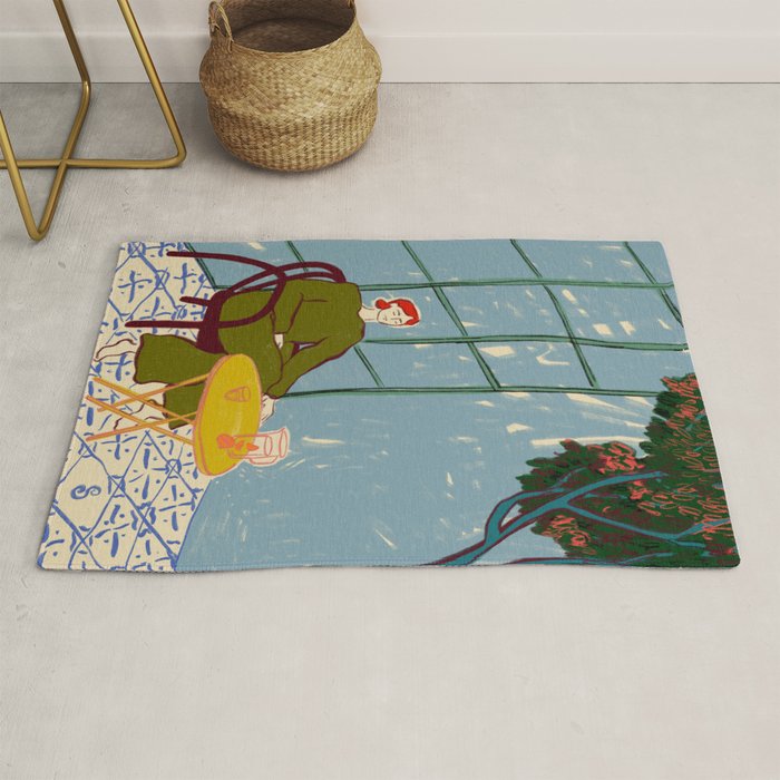 WOMAN UNDER A TREE Rug Gallery Image 1