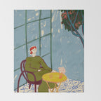 WOMAN UNDER A TREE Throw Blanket Gallery Image 2
