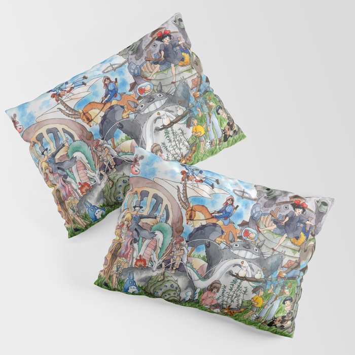 Miyazaki Tribute Pillow Sham Gallery Image 3