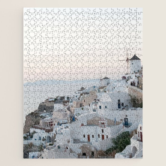 Santorini Sunset Bliss #1 #wall #art #society6 Jigsaw Puzzle Gallery Image 1
