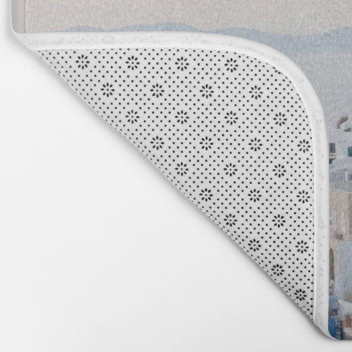 Santorini Sunset Bliss #1 #wall #art #society6 Bath Mat Gallery Image 2