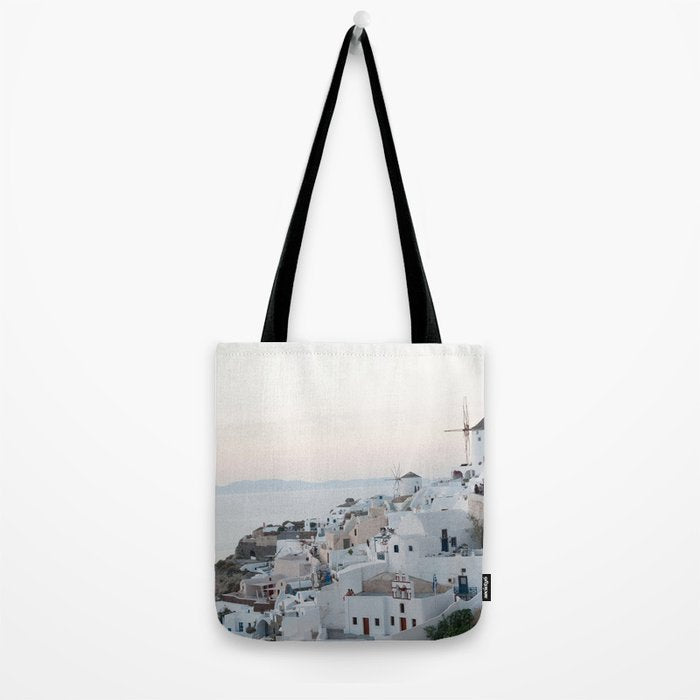 Santorini Sunset Bliss #1 #wall #art #society6 Tote Bag Gallery Image 2