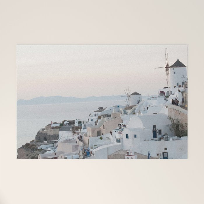 Santorini Sunset Bliss #1 #wall #art #society6 Welcome Mat Gallery Image 1