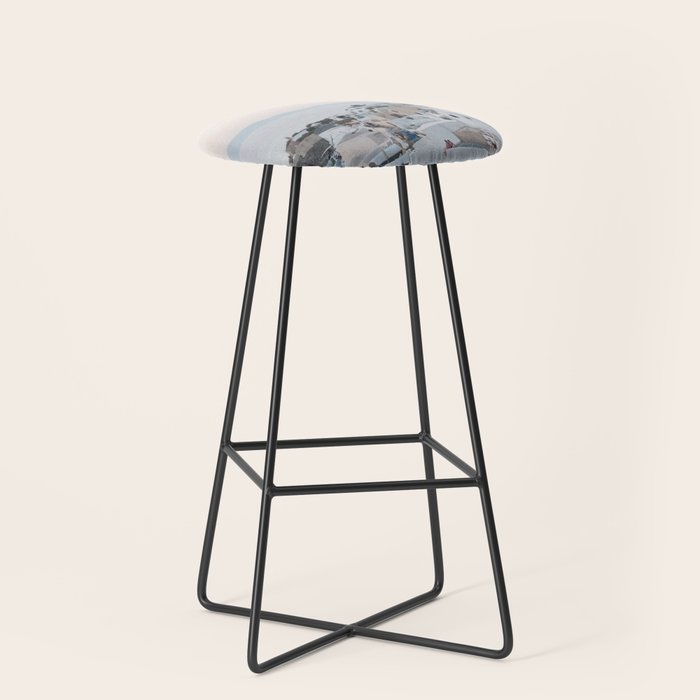 Santorini Sunset Bliss #1 #wall #art #society6 Stool Gallery Image 1