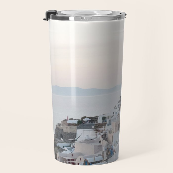 Santorini Sunset Bliss #1 #wall #art #society6 Travel Mug Gallery Image 3
