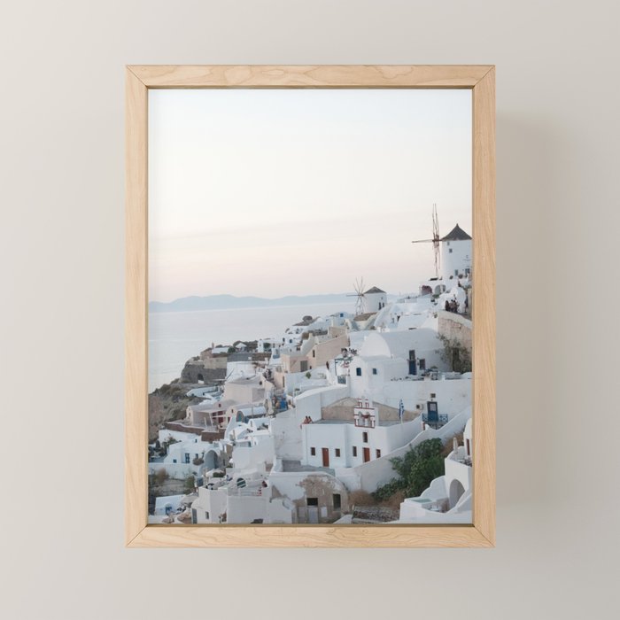 Santorini Sunset Bliss #1 #wall #art #society6 Mini Art Print Gallery Image 1