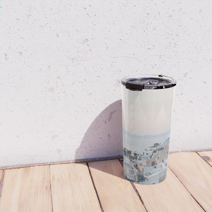 Santorini Sunset Bliss #1 #wall #art #society6 Travel Mug Gallery Image 4
