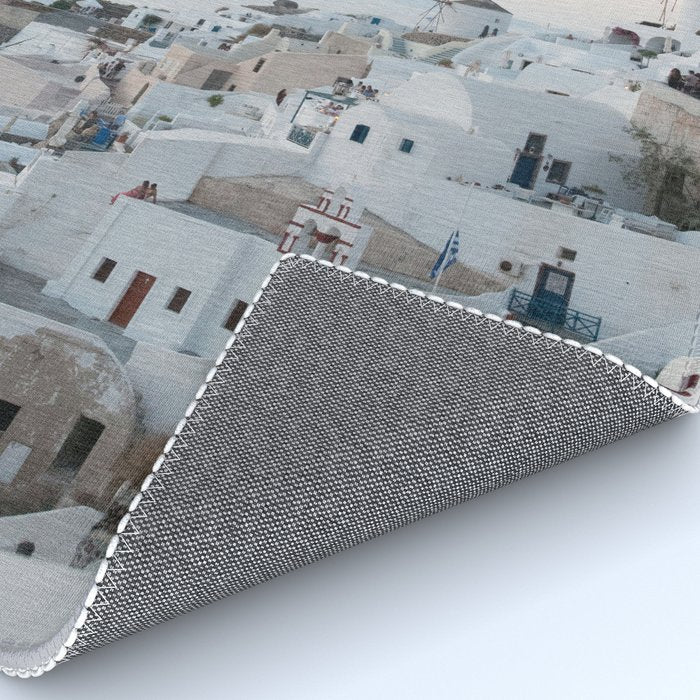 Santorini Sunset Bliss #1 #wall #art #society6 Rug Gallery Image 4