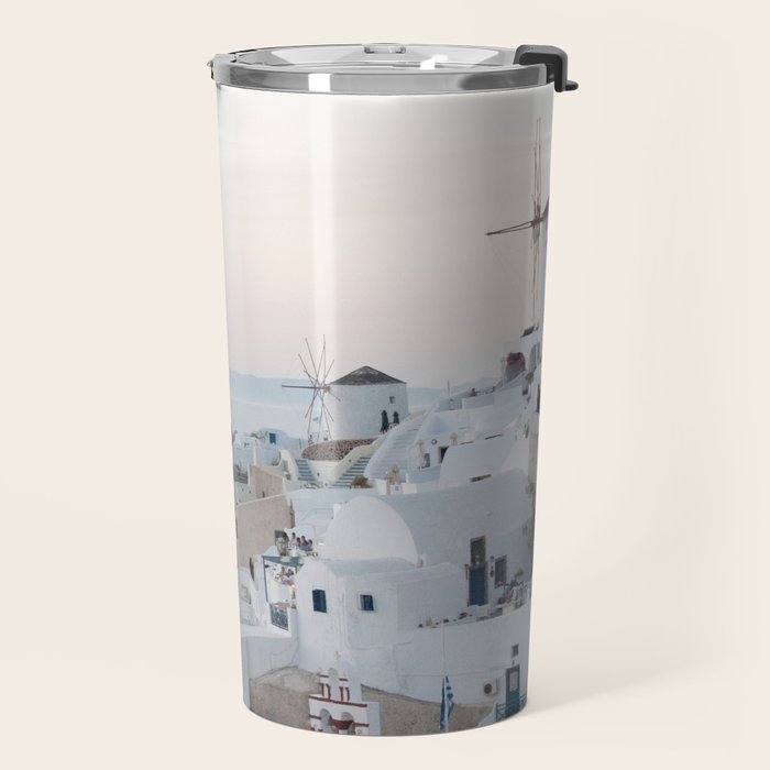 Santorini Sunset Bliss #1 #wall #art #society6 Travel Mug Gallery Image 2