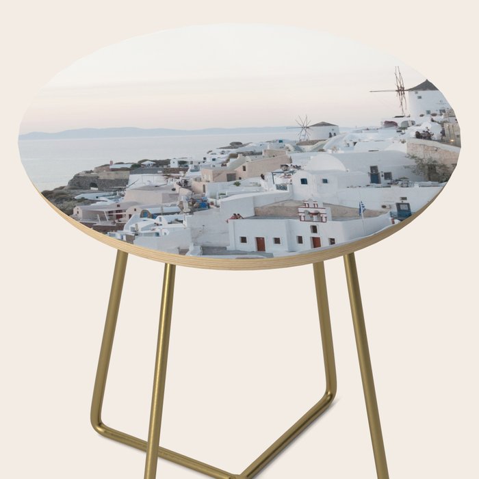 Santorini Sunset Bliss #1 #wall #art #society6 Side Table Gallery Image 2