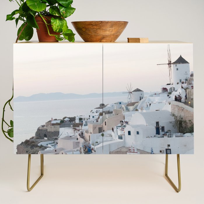 Santorini Sunset Bliss #1 #wall #art #society6 Credenza Gallery Image 1