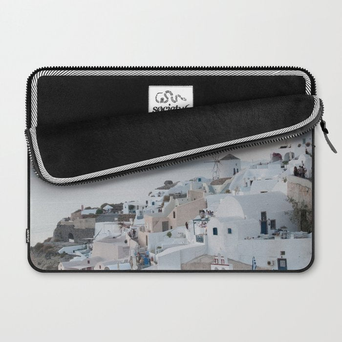 Santorini Sunset Bliss #1 #wall #art #society6 Laptop Sleeve Gallery Image 2