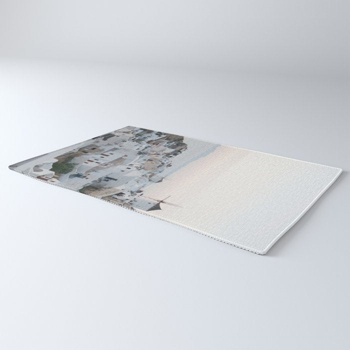 Santorini Sunset Bliss #1 #wall #art #society6 Rug Gallery Image 3