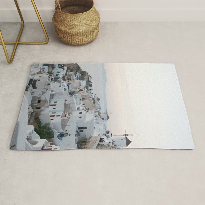 Santorini Sunset Bliss #1 #wall #art #society6 Rug Gallery Image 1