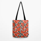 Charming vintage orange poppies flower bed Tote Bag Gallery Image 2