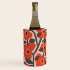 Charming vintage orange poppies flower bed Wine Chiller Gallery Image 1