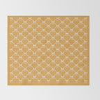 Bows & Ribbons Pattern XIX Peach Orange Throw Blanket Gallery Image 2