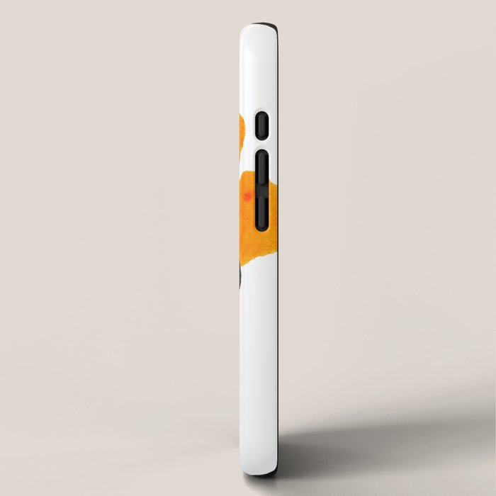 Orange & Black Inkblot Rorschach Diagram iPhone Case Gallery Image 2