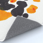 Orange & Black Inkblot Rorschach Diagram Rug Gallery Image 4