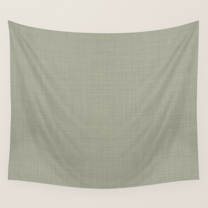 Sage linen Wall Tapestry Gallery Image 1