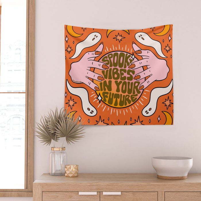 Spooky Vibes in Your Future Wall Tapestry Gallery Image 2