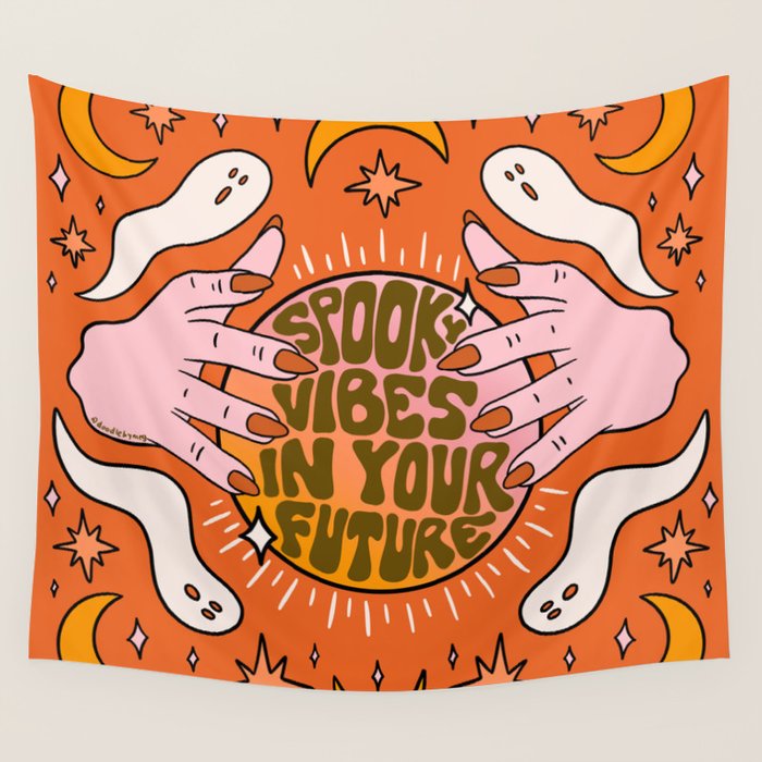 Spooky Vibes in Your Future Wall Tapestry Gallery Image 1