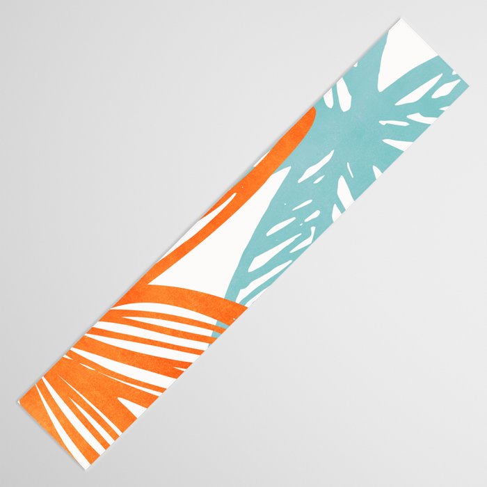 Orange and Blue Seaside Coastal Shapes Table Runner Gallery Image 3