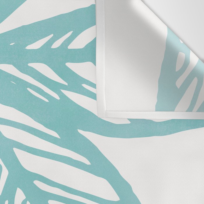 Orange and Blue Seaside Coastal Shapes Wall Tapestry Gallery Image 3