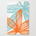 Orange and Blue Seaside Coastal Shapes Cutting Board Gallery Image 1