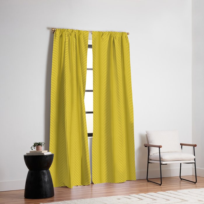 Elysian XVIII Chartreuse Green Window Curtain Gallery Image 2