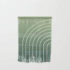 Ombre Arch XIV Green Gradient Modern Geometric Lines Wall Hanging Gallery Image 1